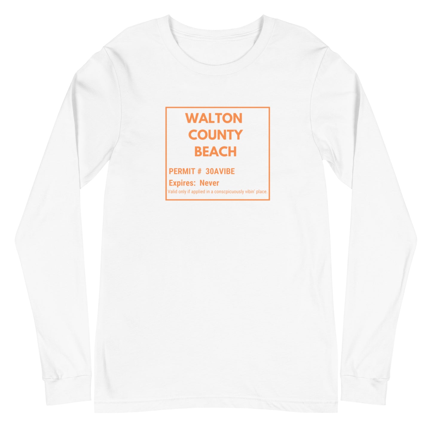 30A Permission To Vibe (amber): Unisex Long Sleeve