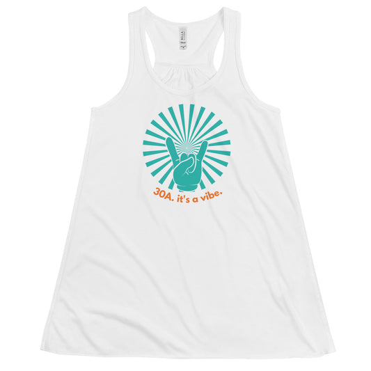 Rock and Roll 30A: Ladies Flowy Tank