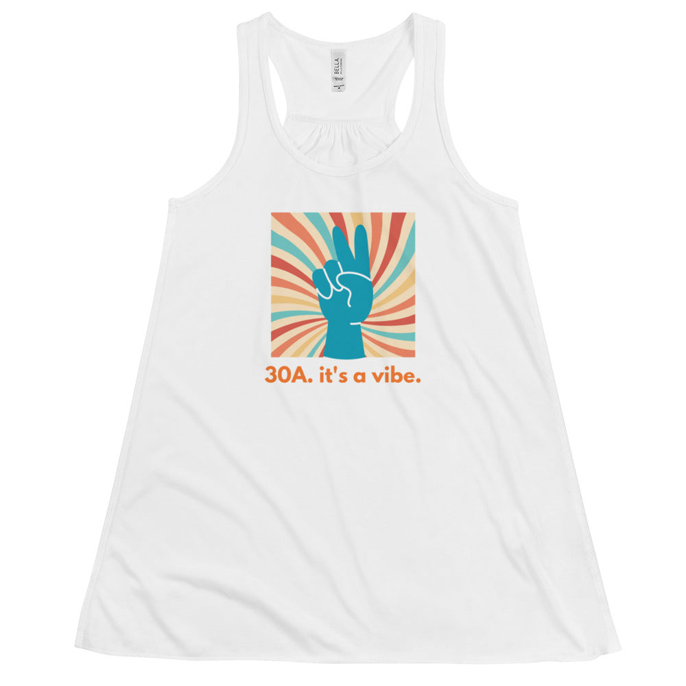 Peace Out 30A:  Ladies Flowy Tank