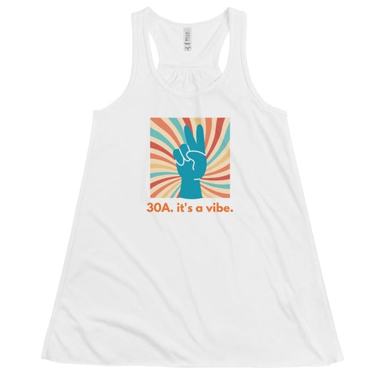 Peace Out 30A:  Ladies Flowy Tank